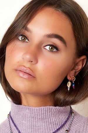 Oorbellen met Gekleurde Charm Small Blauw & Gold Stainless Steel h5 Afbeelding2